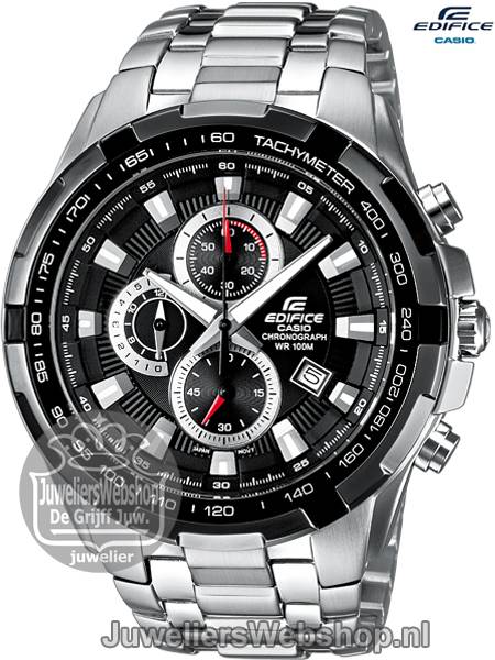 Casio EF-539D-1AVEF Edifice Chrono Staal - Afbeelding 5