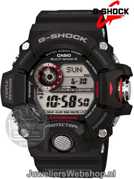 Casio GW-9400-1ER G-Shock Rangeman Zwart - Afbeelding 3