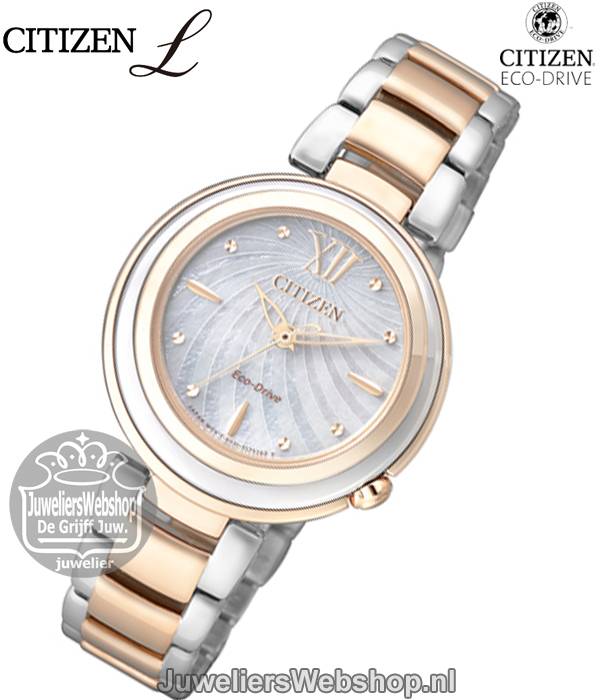 Citizen EM0335-51D horloge dames Eco-Drive Bi Color - Afbeelding 2
