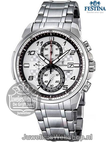 Festina F6842-2 Herenhorloge Chrono Zilver - Afbeelding 3