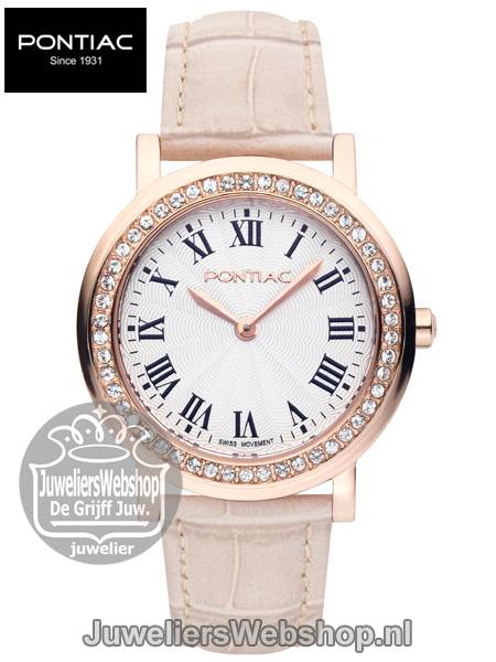 Pontiac horloge Roman P10017 Dames Edelstaal - Afbeelding 3