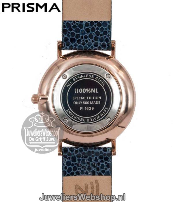 Prisma 100%NL Horloge P1629.636G Uni Blauw - Afbeelding 3