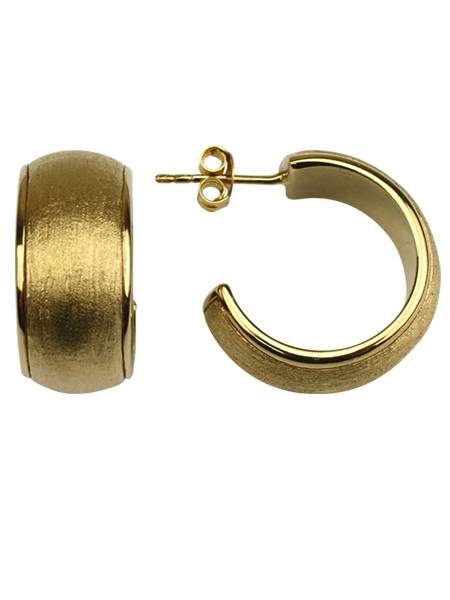 Quoins Oorbellen ZEM-02-GG Exclusive Creolen Verguld - Afbeelding 2