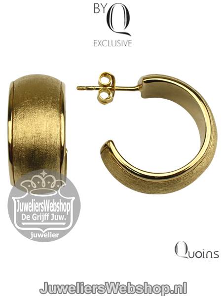 Quoins Oorbellen ZEM-02-GG Exclusive Creolen Verguld