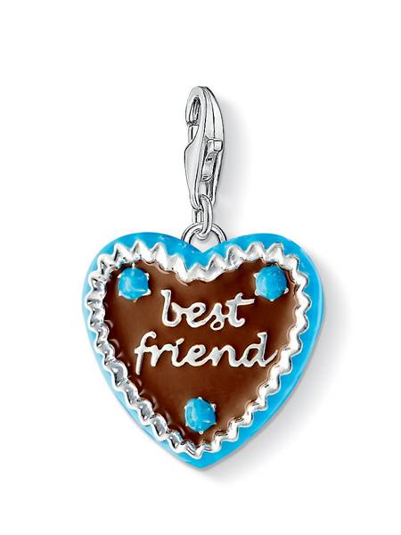 Thomas Sabo Bedel 1099-007-2 Gingerbread Heart Charm Zilver - Afbeelding 3