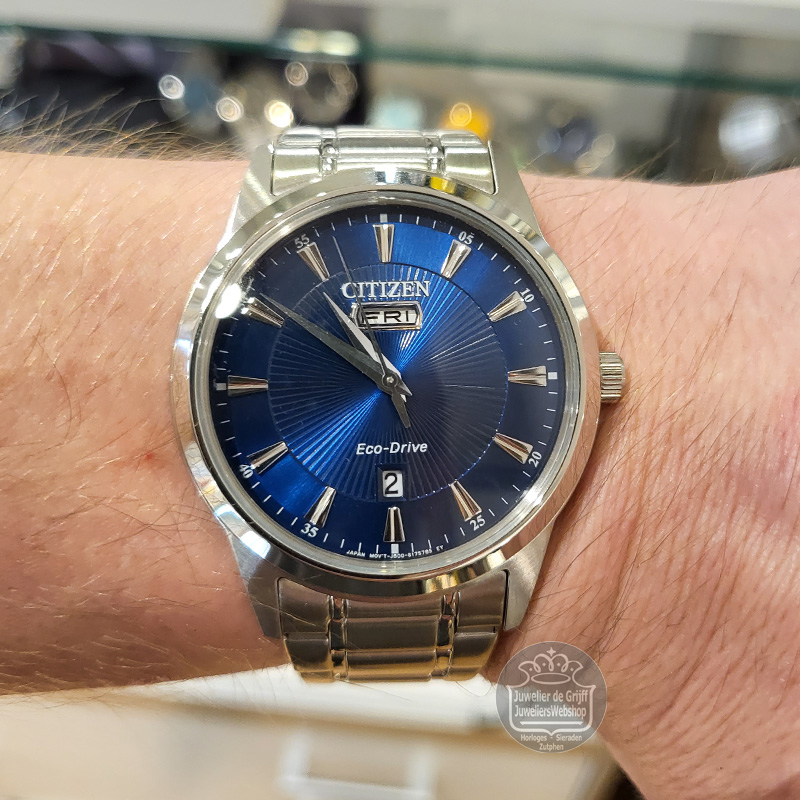 Citizen AW0100-86LE horloge Eco-Drive Blauw - Afbeelding 6