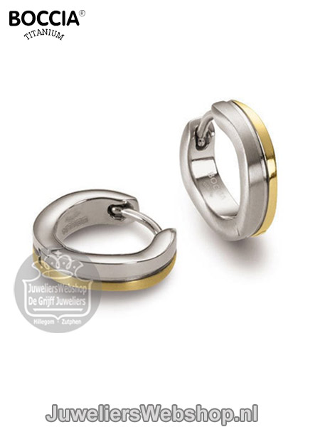 Boccia 0563-02 Creolen Titanium Bicolor - Afbeelding 3