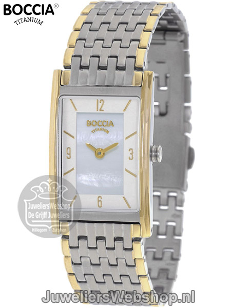 Boccia 3212-09 horloge dames titanium bicolor - Afbeelding 5