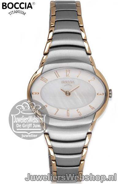 Boccia 3255-04 horloge dames titanium - Afbeelding 3