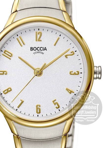 Boccia 3319-02 horloge dames titanium bicolor - Afbeelding 2