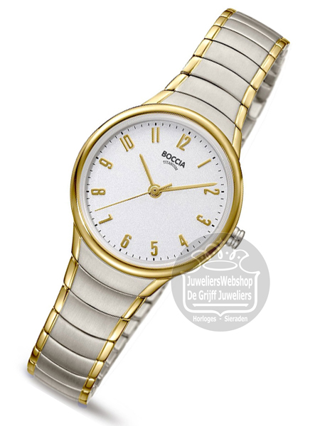 Boccia 3319-02 horloge dames titanium bicolor - Afbeelding 3