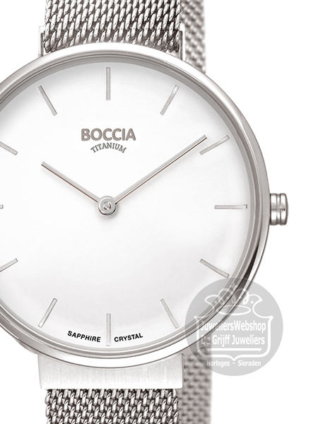 Boccia 3327-09 horloge dames titanium staal - Afbeelding 2