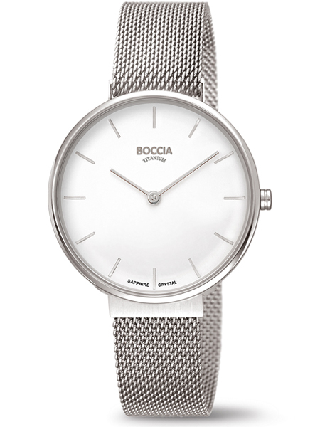 Boccia 3327-09 horloge dames titanium staal