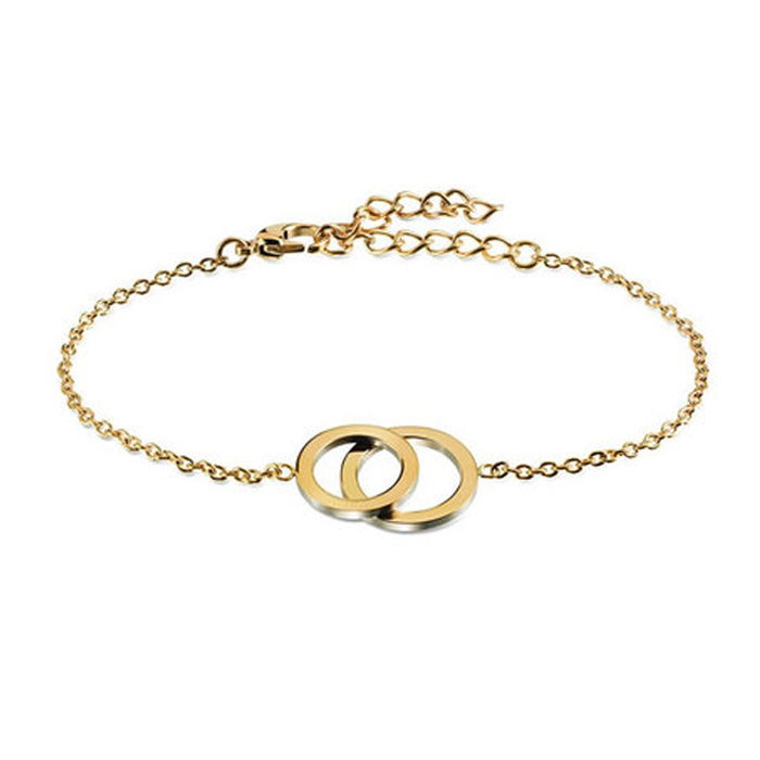 Boccia Figura Armband 03019-02 Titanium Verguld