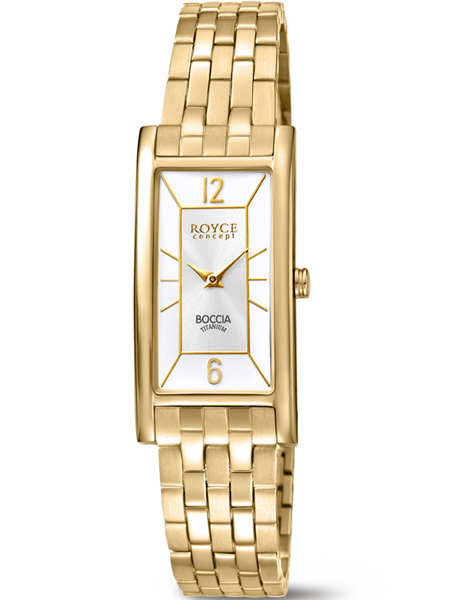 Boccia 3352-04 horloge dames titanium Verguld