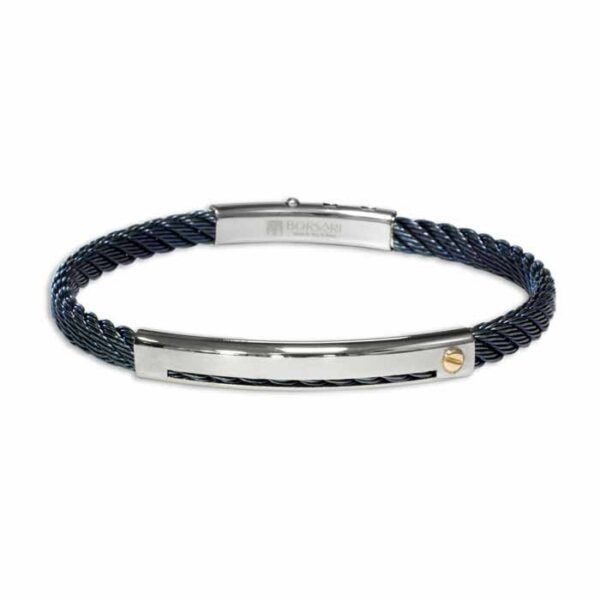 Borsari Armband Skema Staal met goud brsk18b