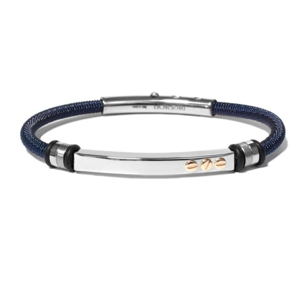 Borsari Armband Audace Acciaio Staal met goud brstau19NL