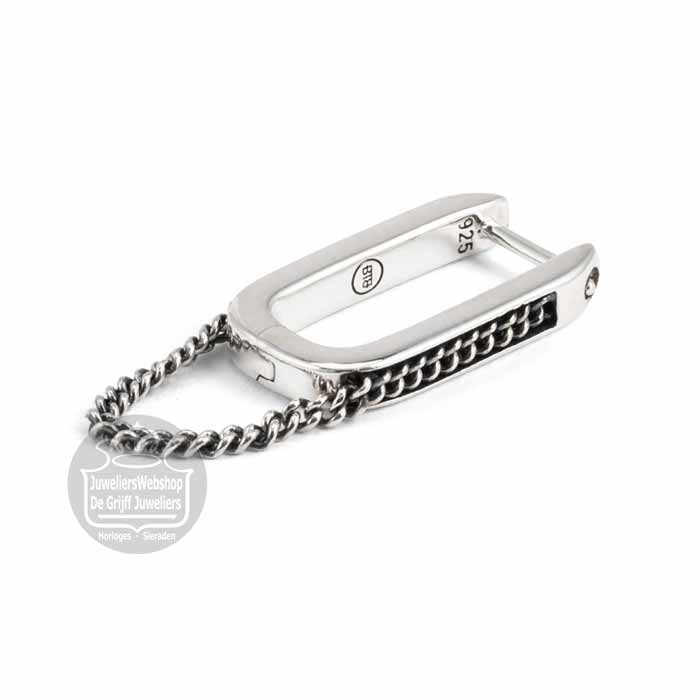 Buddha to Buddha 408 Essential Hoop Chainlink Silver Single Piece - Afbeelding 3