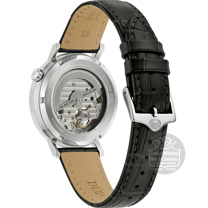 Bulova Aerojet Automaat Herenhorloge 96A317 Zwart - Afbeelding 3