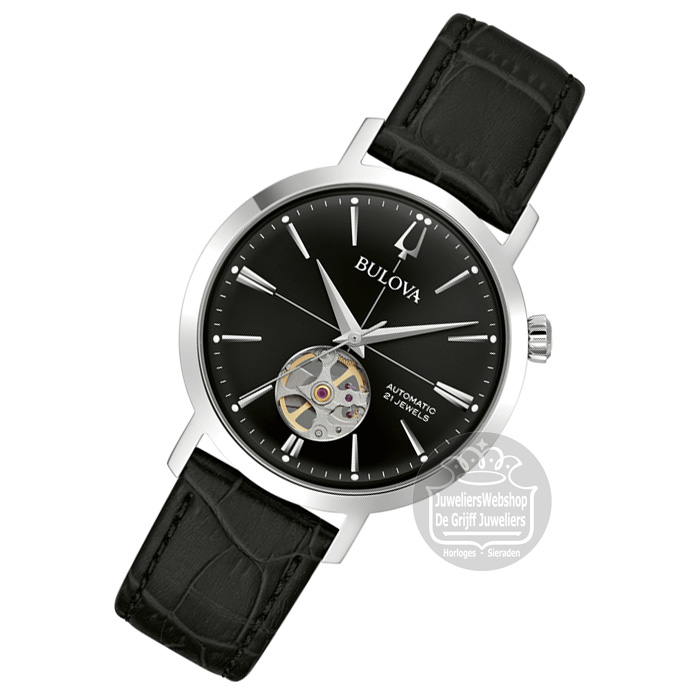 Bulova Aerojet Automaat Herenhorloge 96A317 Zwart - Afbeelding 5