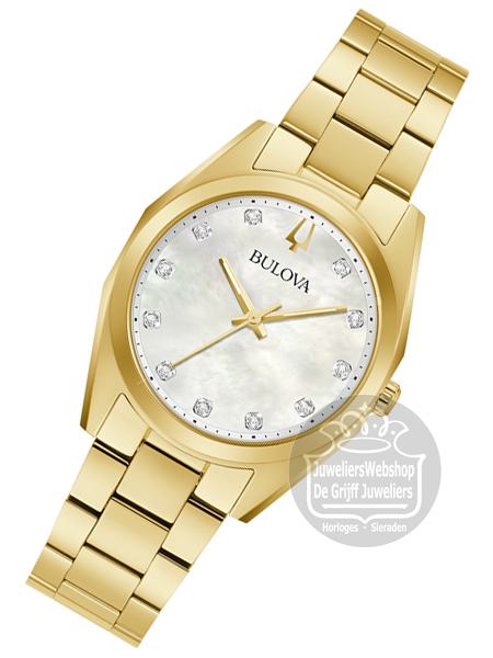 Bulova Surveyor Dameshorloge 97P172 verguld - Afbeelding 3