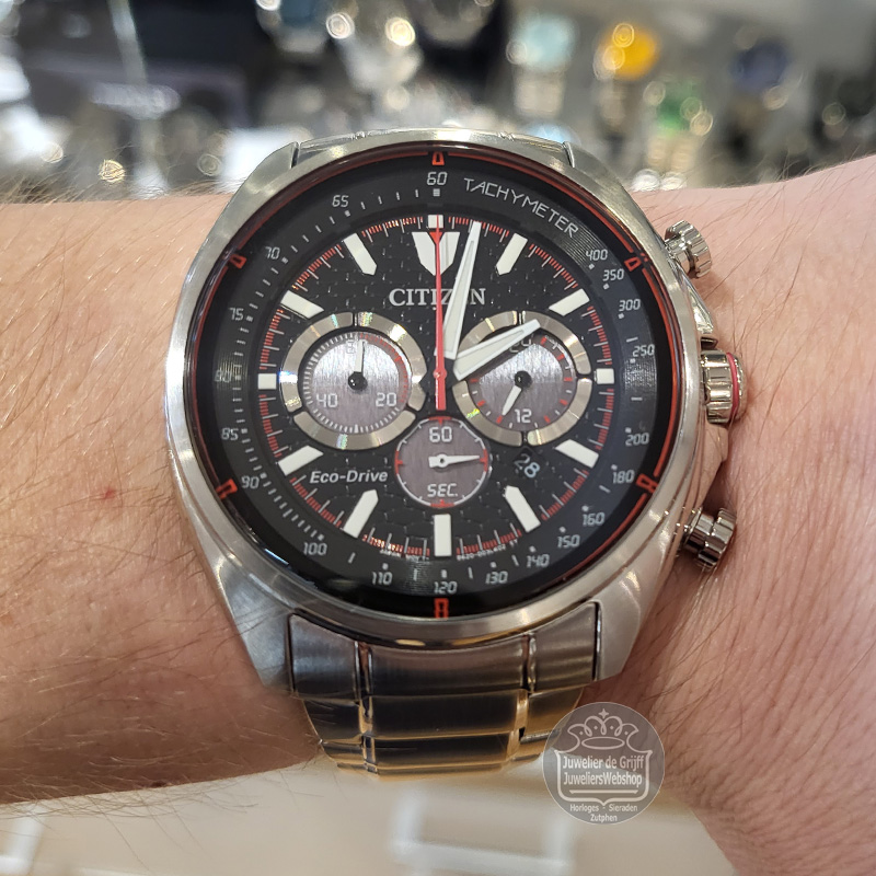 Citizen CA4561-89E horloge Eco-Drive Chrono Zwart - Afbeelding 4