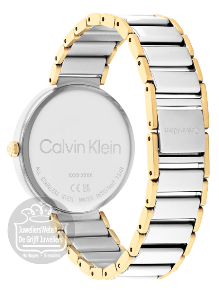 Calvin Klein horloge Minimalistic T bar CK25200134 Bicolor - Afbeelding 4