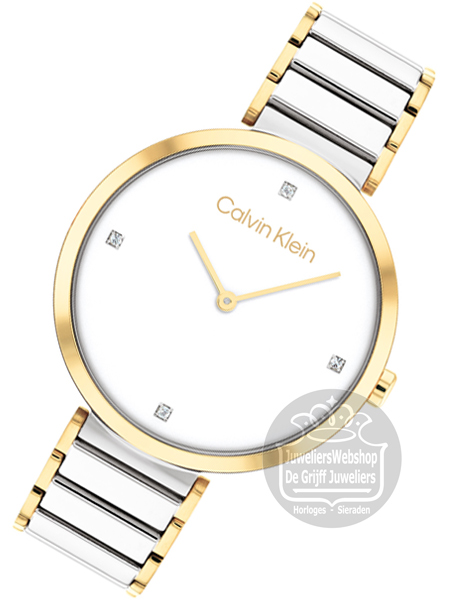 Calvin Klein horloge Minimalistic T bar CK25200134 Bicolor - Afbeelding 5