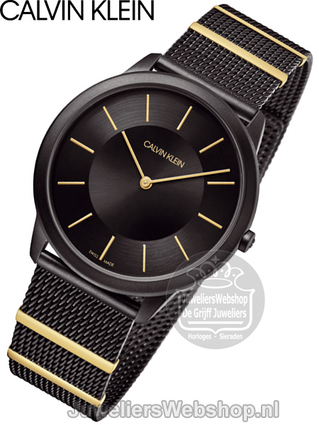Calvin Klein horloge Minimal Gent K3M514Z1 Zwart - Afbeelding 2