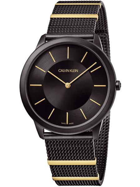 Calvin Klein horloge Minimal Gent K3M514Z1 Zwart