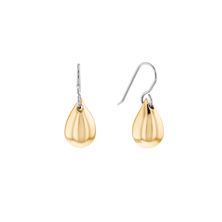 Calvin Klein CK Sculptured Drops oorbellen CJ35000074 Goldplated