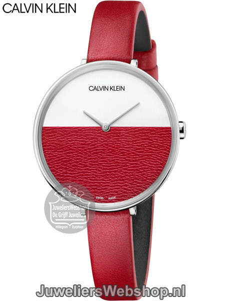 Calvin Klein horloge Rise K7A231UP Rood - Afbeelding 5