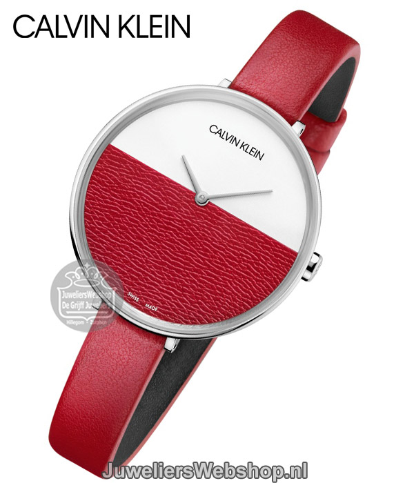 Calvin Klein horloge Rise K7A231UP Rood - Afbeelding 2