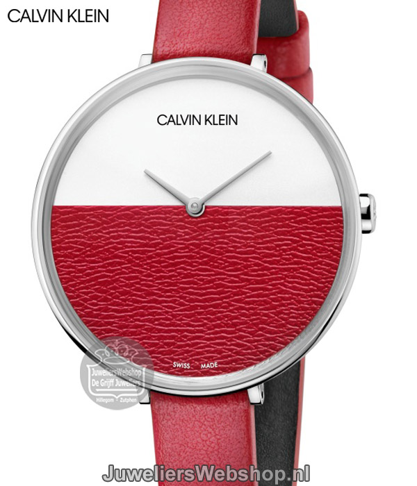 Calvin Klein horloge Rise K7A231UP Rood - Afbeelding 3