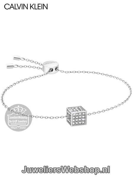 Calvin Klein CK Rocking armband KJ9CWB040100 Zilver Swarovski - Afbeelding 3