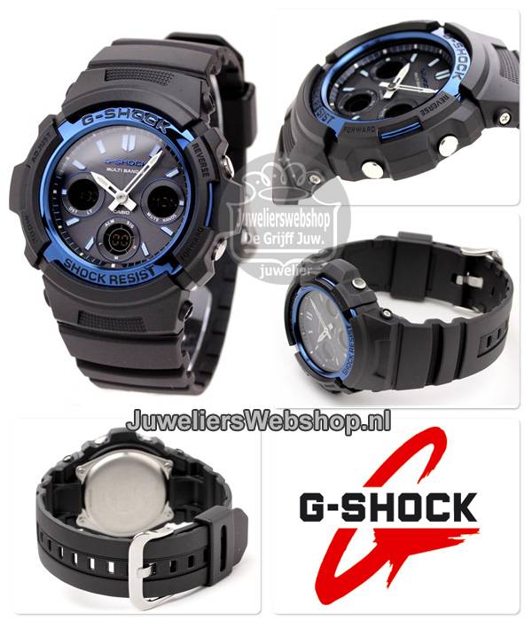 Casio AWG-M100A-1AER G-Shock Radio controlled Blauw - Afbeelding 3