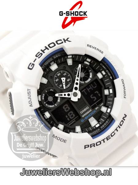 Casio GA-100B-7AER G-Shock Wit - Afbeelding 4