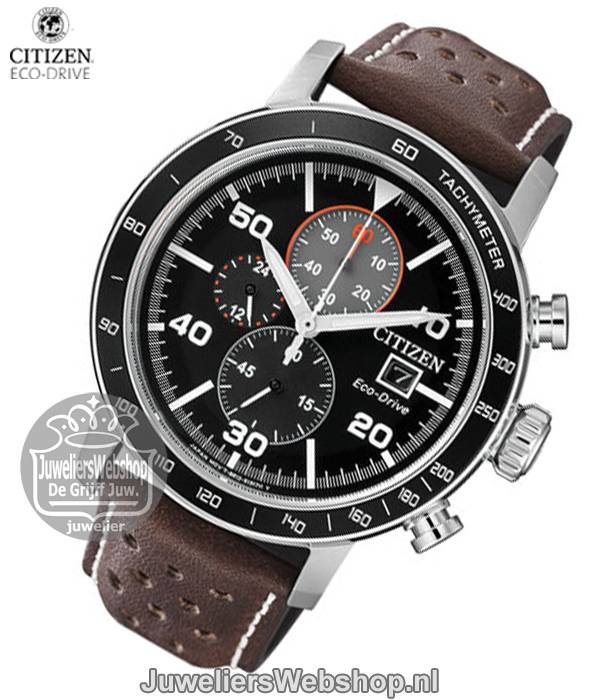 Citizen CA0641-24E horloge Eco-Drive Chrono Bruin - Afbeelding 2