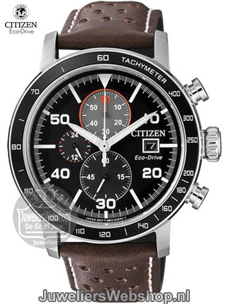 Citizen CA0641-24E horloge Eco-Drive Chrono Bruin - Afbeelding 4