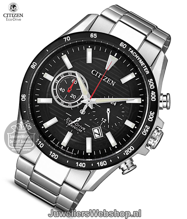 Citizen CA4444-82E horloge Eco-Drive Chrono Titanium Zwart - Afbeelding 3