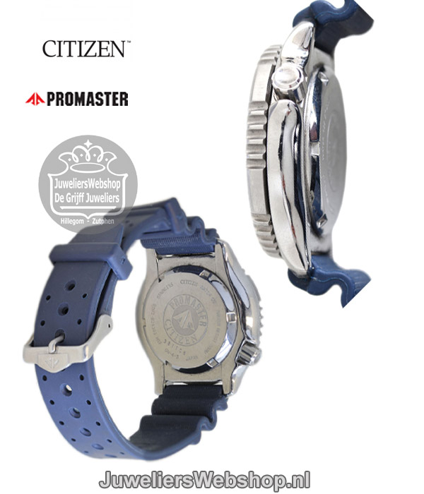 Citizen NY0040-17LE duikhorloge automatic heren 200M blauw - Afbeelding 4