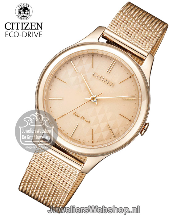 Citizen Eco-Drive - EM0503-83X - horloge dames - Elegance - Rose - Afbeelding 2