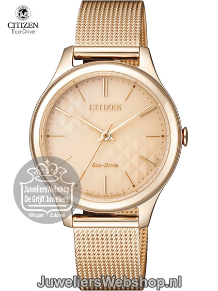 Citizen Eco-Drive - EM0503-83X - horloge dames - Elegance - Rose - Afbeelding 5