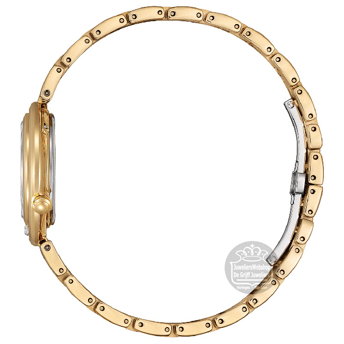 Citizen Eco-Drive - EM1113-82Y - horloge dames - ARCLY - Ladies - goldplated - groen - Afbeelding 3