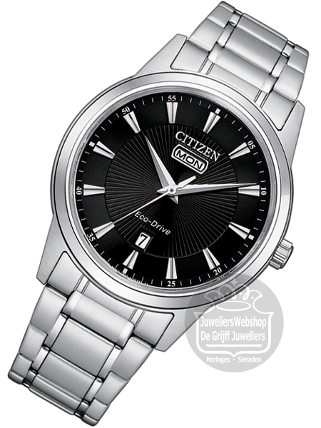Citizen AW0100-86EE horloge Eco-Drive Zwart - Afbeelding 5