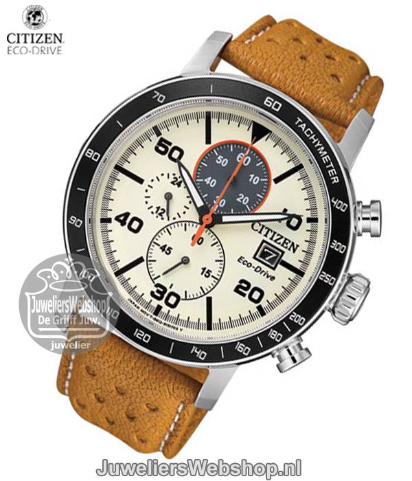 Citizen CA0641-16X horloge Eco-Drive Chrono Beige - Afbeelding 2