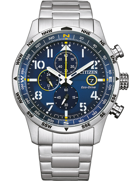 Citizen CA0790-83L horloge Eco-Drive Chrono Staal Blauw