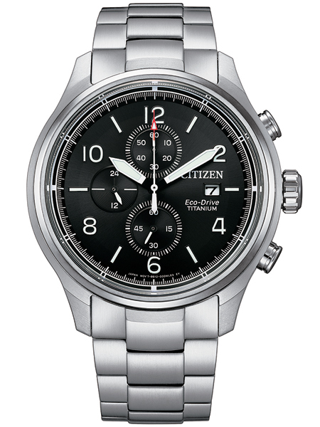 Citizen CA0810-88E horloge Eco-Drive Chrono Zwart Titanium