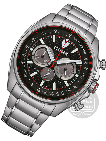 Citizen CA4561-89E horloge Eco-Drive Chrono Zwart - Afbeelding 3