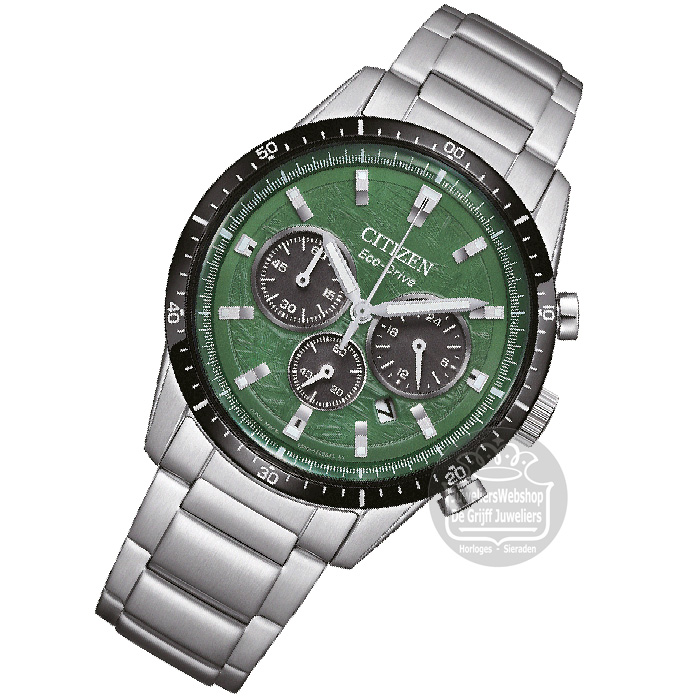 Citizen CA4624-56X horloge Eco-Drive Chrono Groen - Afbeelding 3